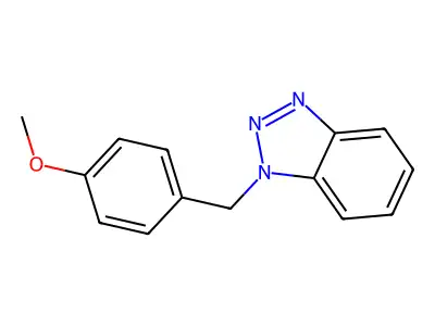 1-[(4-Methoxyphenyl)methyl]benzotriazole structure