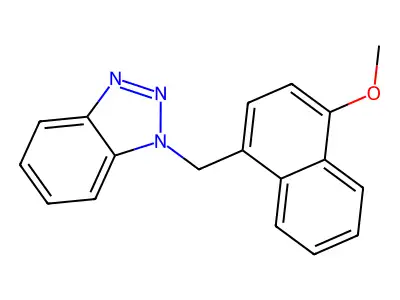 1-[(4-Methoxynaphthalen-1-yl)methyl]-1H-1,2,3-benzotriazole structure