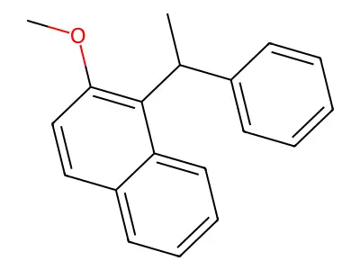 2-Methoxy-1-(1-phenylethyl)naphthalene structure