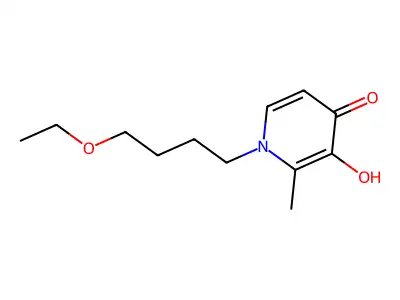 4(1H)-Pyridinone, 1-(4-ethoxybutyl)-3-hydroxy-2-methyl- structure