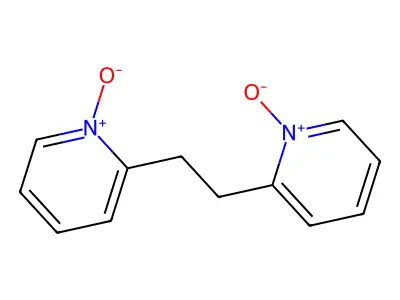 1-Oxido-2-[2-(1-oxidopyridin-1-ium-2-yl)ethyl]pyridin-1-ium structure