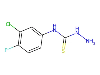 4-(3-Chloro-4-fluorophenyl)-3-thiosemicarbazide structure