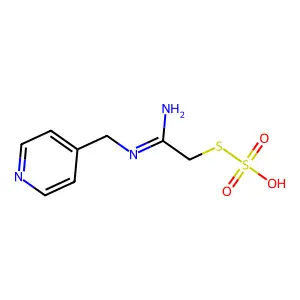 4-[[(1-Amino-2-sulfosulfanylethylidene)amino]methyl]pyridine structure