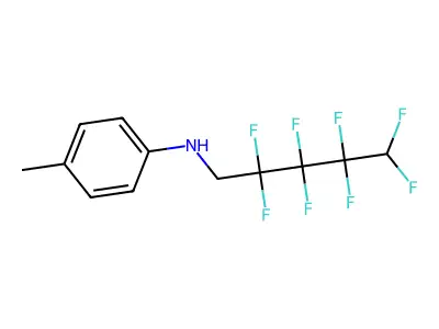N1-(2,2,3,3,4,4,5,5-octafluoropentyl)-4-methylaniline structure