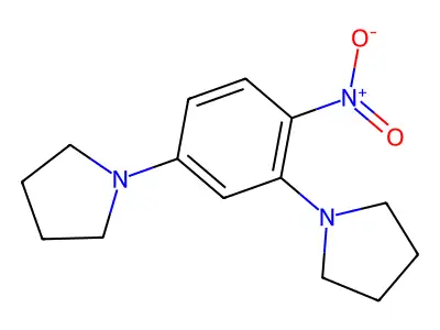 1,1'-(4-Nitro-1,3-phenylene)dipyrrolidine structure