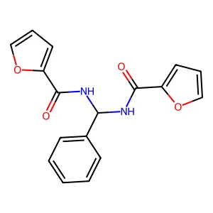 N,N'-(phenylmethanediyl)difuran-2-carboxamide structure