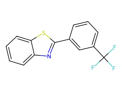 2-[3-(Trifluoromethyl)phenyl]-1,3-benzothiazole structure
