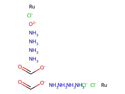 (mu-Oxo)bis(formatotetraammineruthenium) structure