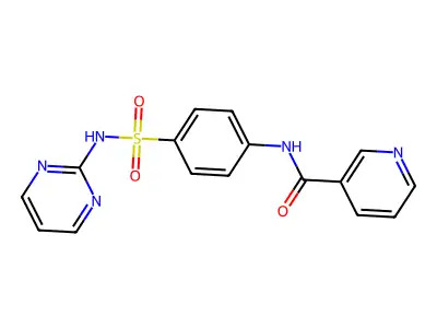 N-[4-(pyrimidin-2-ylsulfamoyl)phenyl]pyridine-3-carboxamide structure