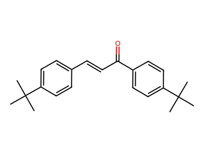 2-Propen-1-one, 1,3-bis[4-(1,1-dimethylethyl)phenyl]- structure