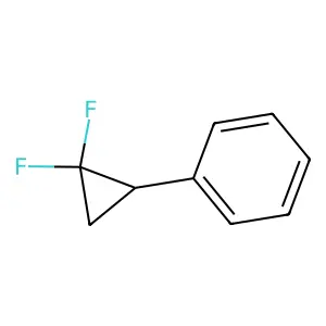 (2,2-Difluorocyclopropyl)benzene structure