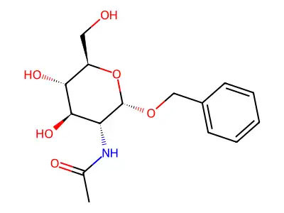 Benzyl 2-acetamido-2-deoxy-alpha-D-glucopyranoside structure