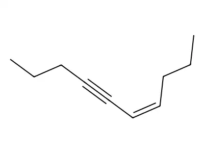 (4Z)-4-Decen-6-yne structure