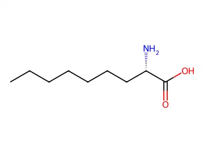 (2S)-2-azaniumylnonanoate structure