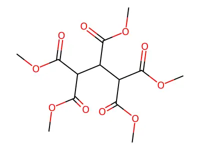 Pentamethyl propane-1,1,2,3,3-pentacarboxylate structure
