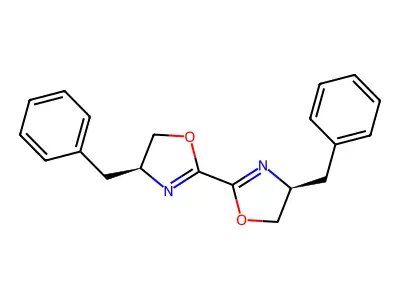 (S,S)-4,4'-Dibenzyl-2,2'-bi(2-oxazoline) structure