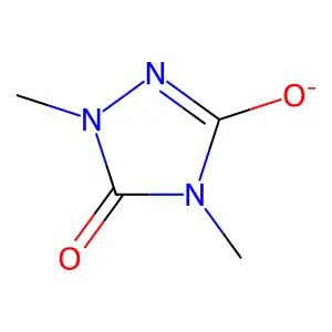1,4-Dimethyl-5-oxo-1,2,4-triazol-3-olate structure
