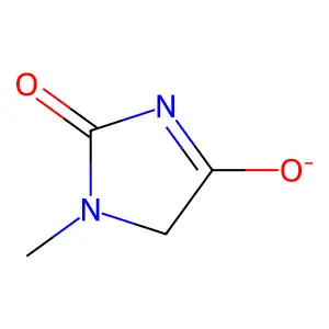 2,4-Imidazolidinedione, 1-methyl-, ion(1-) structure