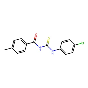 1-(4-Chlorophenyl)-3-(4-methylbenzoyl)thiourea structure