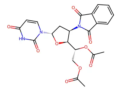 DiOAcPhthN-D-arab-ddU deriv. structure