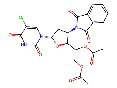 DiOAcPhthN-D-arab-ddU deriv. structure