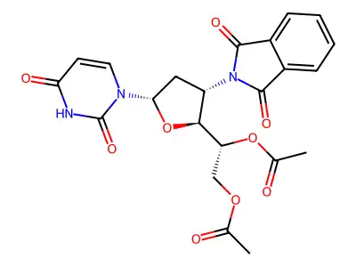 DiOAcPhthN-D-ribo-ddU deriv. structure