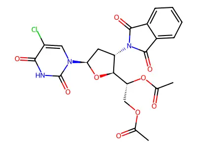 DiOAcPhthN-D-ribo-ddU deriv. structure