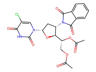 DiOAcPhthN-D-ribo-ddU deriv. structure