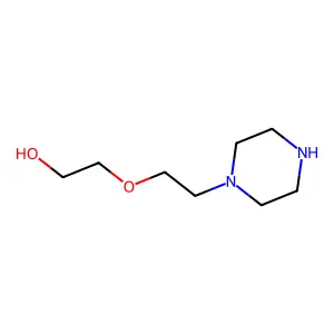 2-(2-Piperazine-1,4-diium-1-ylethoxy)ethanol structure