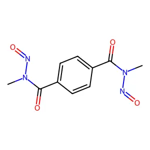 N,N'-dimethyl-N,N'-dinitrosoterephthalamide structure