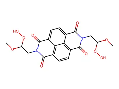N,N'-bis -1,4,5,8-naphthalenetetracarboxylicdiimide structure