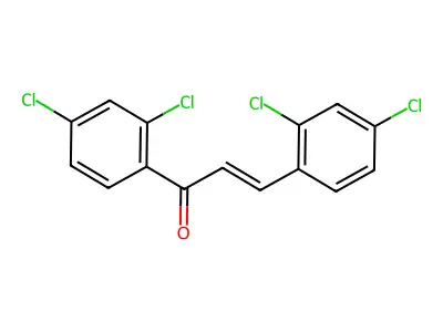 1,3-Bis(2,4-dichlorophenyl)prop-2-en-1-one structure