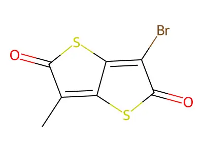 3-Bromo-6-methyl-thieno[3,2-b]thiophene-2,5-dione structure