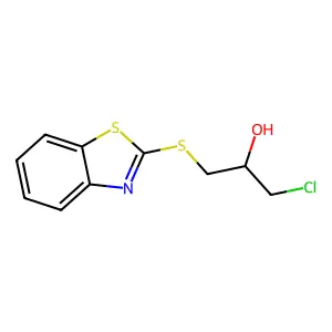 1-Chloro-3-(benzothiazol-2-ylthio)propan-2-ol structure