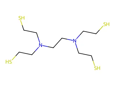 Tetrakis(2-mercaptoethyl)ethylenediamine structure