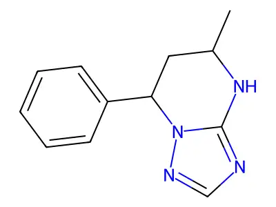 5-Methyl-7-phenyl-4,5,6,7-tetrahydro-[1,2,4]triazolo[1,5-a]pyrimidine structure