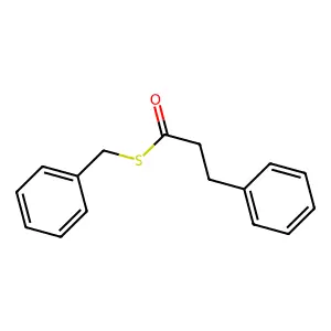 S-Benzyl 3-phenylpropanethioate structure