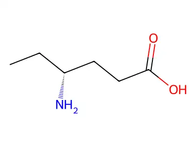 (4R)-4-aminohexanoic acid structure