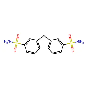 9H-Fluorene-2,7-disulfonamide structure