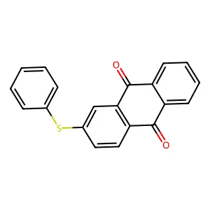 Anthraquinone, 2-(phenylthio)- structure