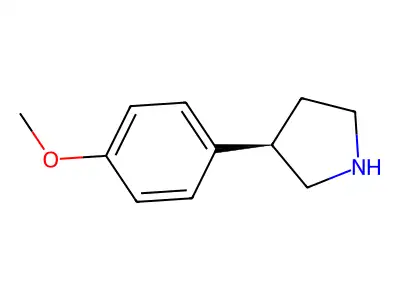 3-(4-Methoxyphenyl)pyrrolidine structure