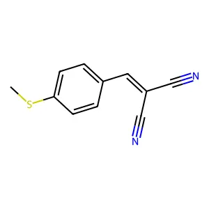 4-甲硫基亚苄基丙二腈 structure