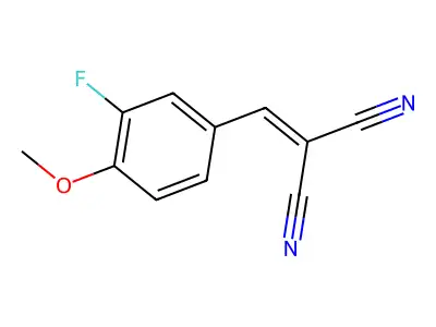 2-[(3-Fluoro-4-methoxyphenyl)methylidene]propanedinitrile structure