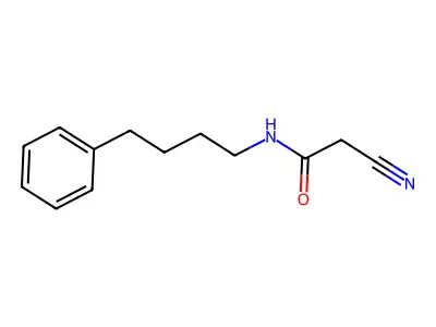 2-cyano-N-(4-phenylbutyl)acetamide structure