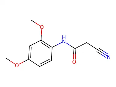 2-cyano-N-(2,4-dimethoxyphenyl)acetamide structure