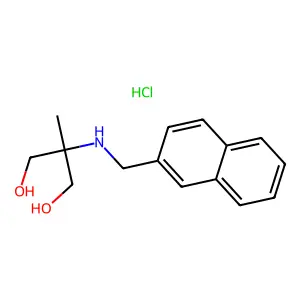 1,3-Propanediol, 2-methyl-2-((2-naphthalenylmethyl)amino)-, hydrochloride structure