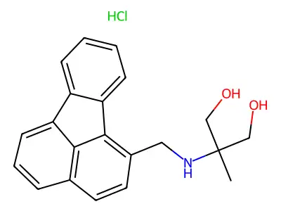 1,3-Propanediol, 2-((1-fluoranthenylmethyl)amino)-2-methyl-, hydrochloride structure