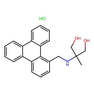 1,3-Propanediol, 2-methyl-2-((1-triphenylenylmethyl)amino)-, hydrochloride structure