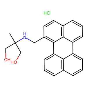 1,3-Propanediol, 2-methyl-2-((1-perylenylmethyl)amino)-, hydrochloride structure