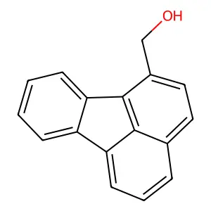 1-Hydroxymethylfluoranthene structure